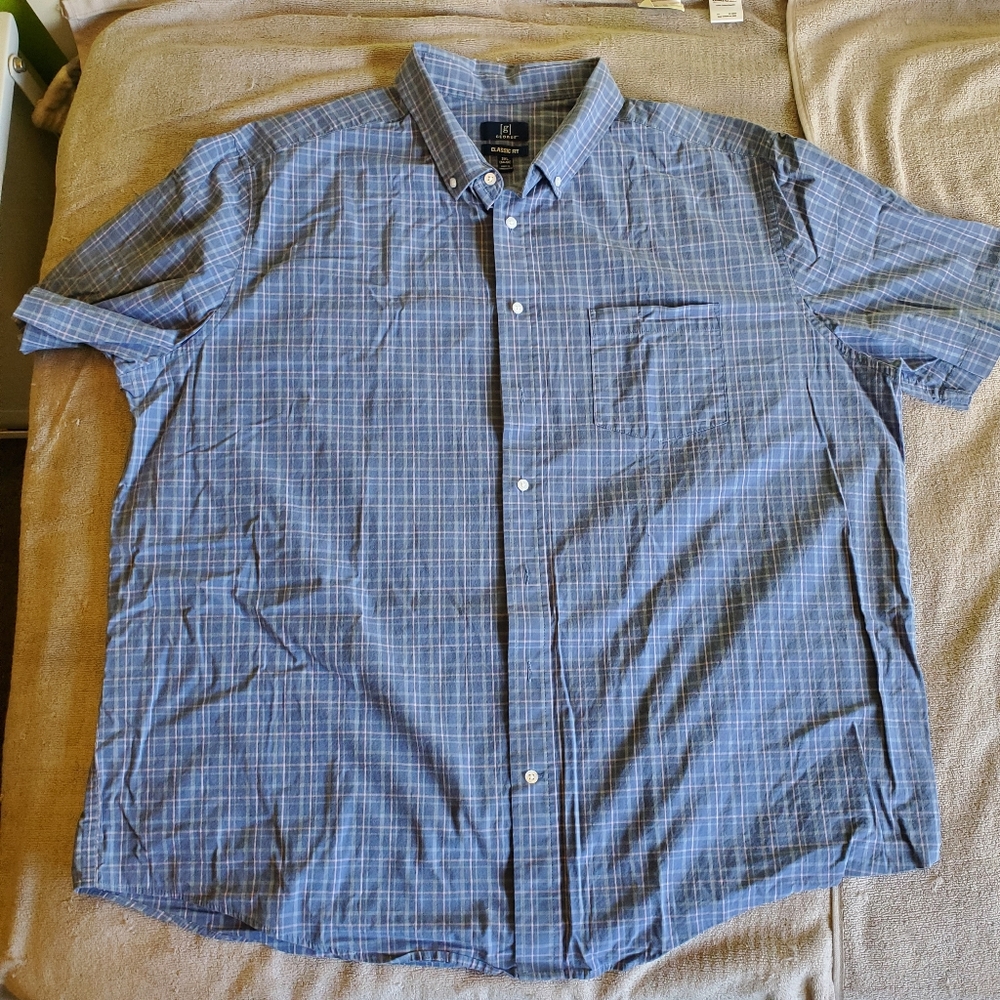 GEORGE Plaid Button Down Shirt